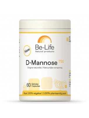 Image de D-Mannose - Troubles Urinaires 60 gélules - Be-Life depuis Commandez les produits Be-Life à l'herboristerie Louis
