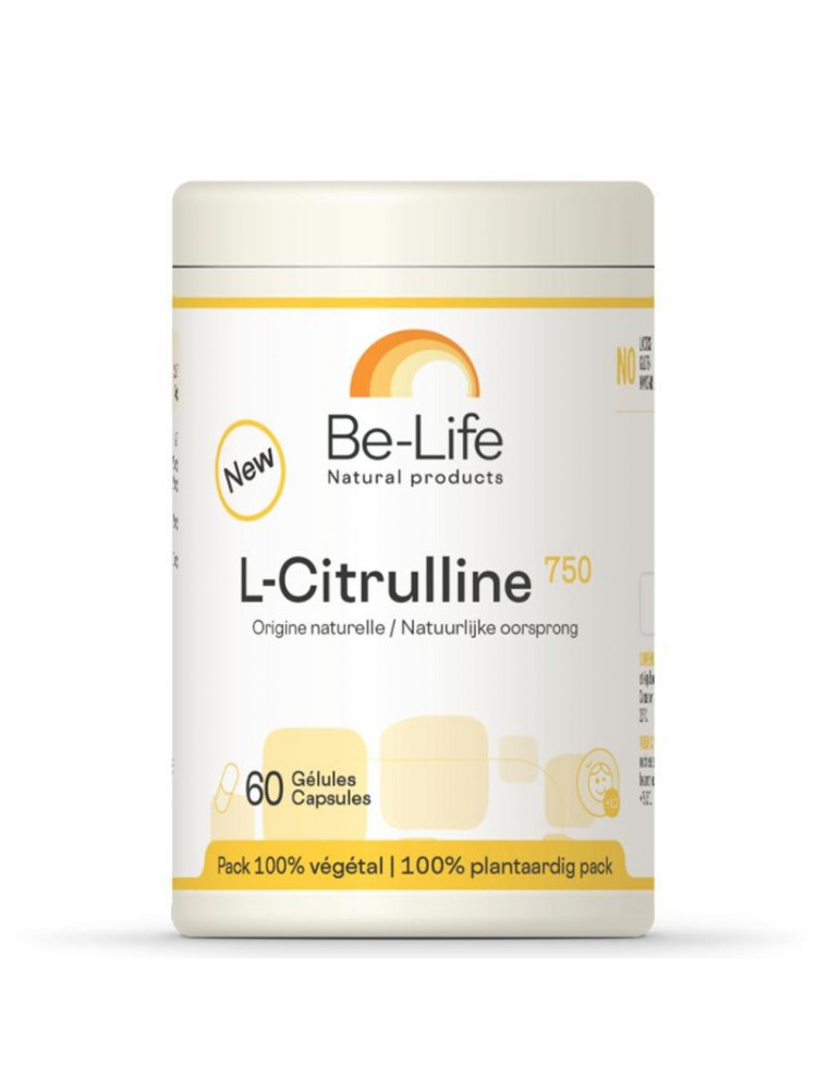 Image principale de la modale pour L-Citrulline 750 - Fertilité Masculine 60 gélules - Be-Life