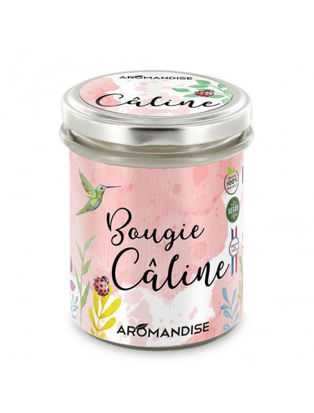 Image principale de Bougie Câline - Senteurs Romantiques 150 g - Aromandise