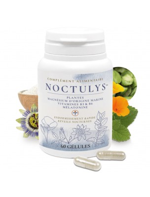 Image de Noctulys - Sommeil 60 gélules - Nutrilys depuis Commandez les produits Nutrilys à l'herboristerie Louis