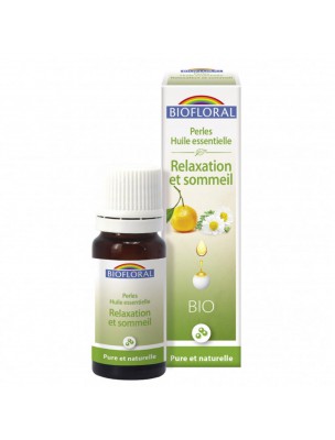 Image de Relaxation et Sommeil Bio - Perles d'huiles essentielles 20 ml - Biofloral depuis Synergies d'huiles essentielles favorisant le sommeil