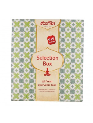 Image de Coffret Sélection Bio - Assortiments d'infusions ayurvédiques 45 sachets - Yogi Tea depuis Offrez des cadeaux naturels et bien-être | Produits de phytothérapie