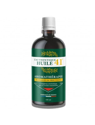 Image de Huile 41 - Complexe aromatique aux 41 huiles essentielles 100 ml - L'Authentique Huile 41 via Élixir du Suédois Bio 17° - Dépuratif 350 ml - Biofloral