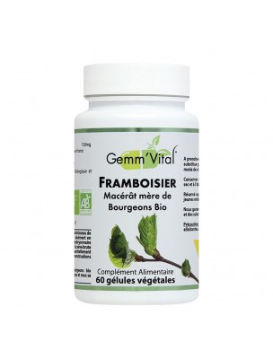 Image de Raspberry Bud Organic - Female Disorders 60 vegetarian capsules - Vit'all+ depuis The buds of plants for women
