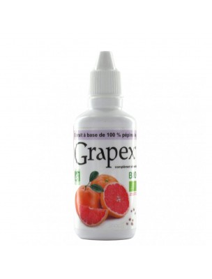 Image de Grapex 77,9 % Bio - Extrait de Pépins de Pamplemousse 50 ml - Biograpex depuis Commandez les produits Biograpex à l'herboristerie Louis