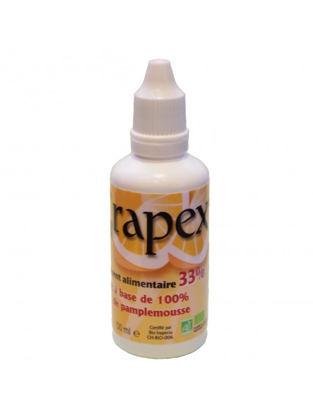 Grapex 33 % Bio - Extrait de Pépins de Pamplemousse 50 ml - Biograpex Grapex 33 % Bio - Extrait de Pépins de Pamplemousse 50 ml - Biograpex