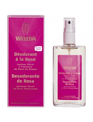 Image de Rose Hip Deodorant - Floral Fragrance 100 ml - Weleda depuis Natural solid and liquid deodorant for protection without irritation
