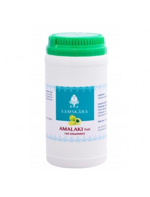 Image de Amalaki poudre - Tonique 100g - Samskara depuis Achetez les produits Samskara à l'herboristerie Louis