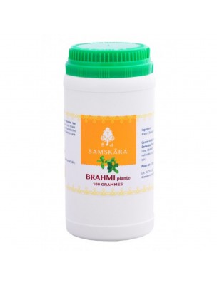 Image de Brahmi plante poudre - Mémoire 100g - Samskara depuis Commandez les produits Samskara à l'herboristerie Louis