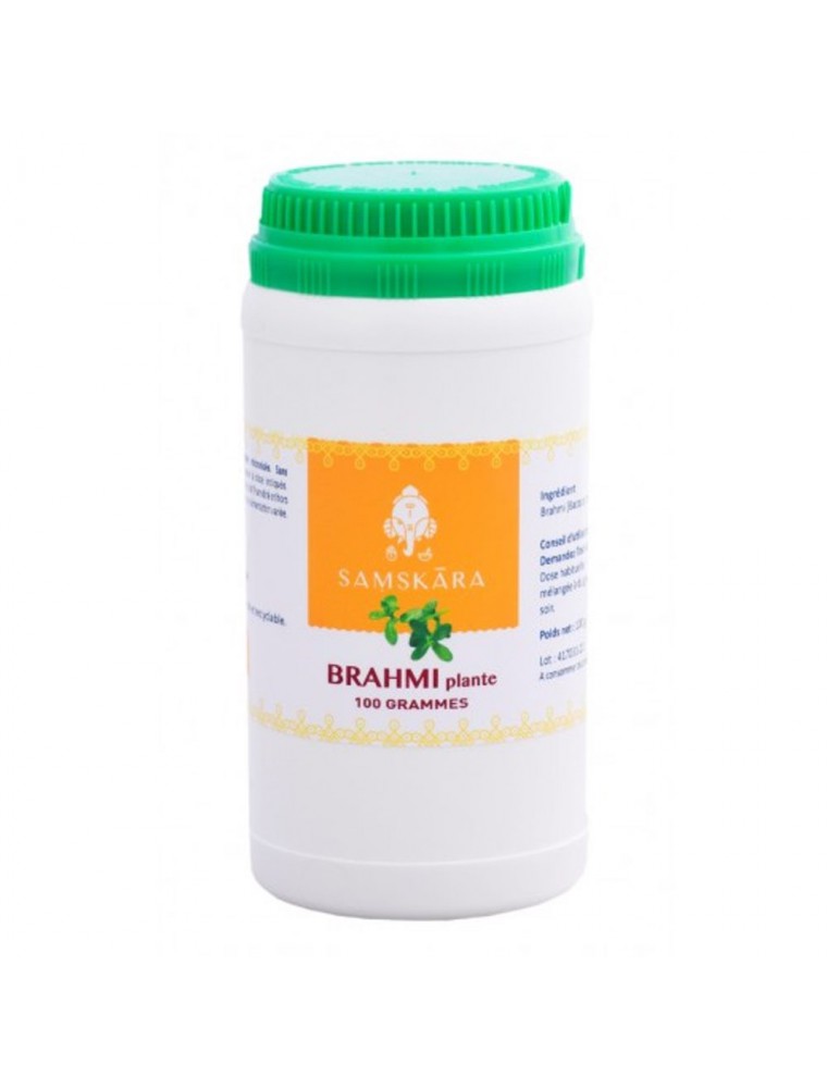 Image principale de la modale pour Brahmi plante poudre - Mémoire 100g - Samskara