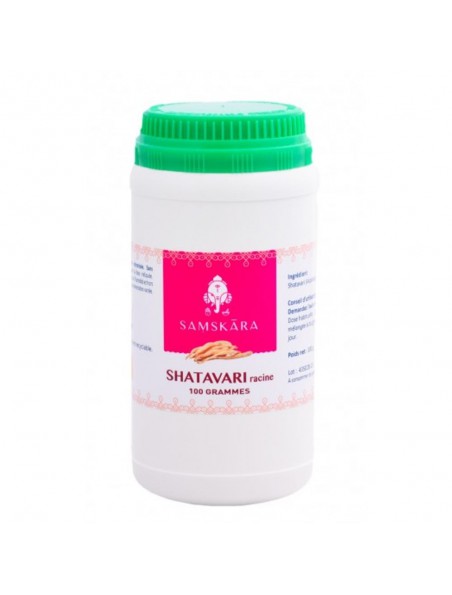 Image principale de Shatavari racine poudre - Stimulant Féminin 100g - Samskara