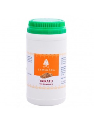 Image de Trikatu poudre - Digestion 100g - Samskara depuis Achetez les produits Samskara à l'herboristerie Louis (3)