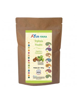 Image de Triphala poudre - Digestion et Elimination 150 grammes - Ayur-Vana depuis Commandez les produits Ayur-vana à l'herboristerie Louis