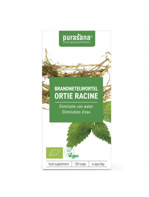 Image de Ortie racine Bio - Confort masculin 120 gélules - Purasana via Ortie Bio - Racine coupée 100g - Marque