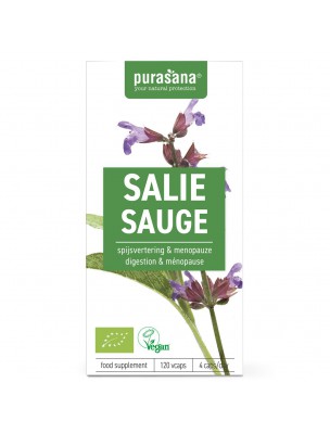 Image de Sauge Bio - Transpiration 120 gélules - Purasana depuis PrestaBlog