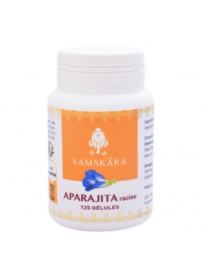 Image de Aparajita root - Memory and Stress 125 capsules - Samskara depuis Buy our supplements for Memory and Concentration