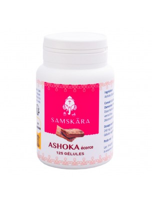 Image de Ashoka écorce - Confort Féminin 125 gélules - Samskara depuis Poudres ayurvédiques tonifiantes pour le corps et l'esprit
