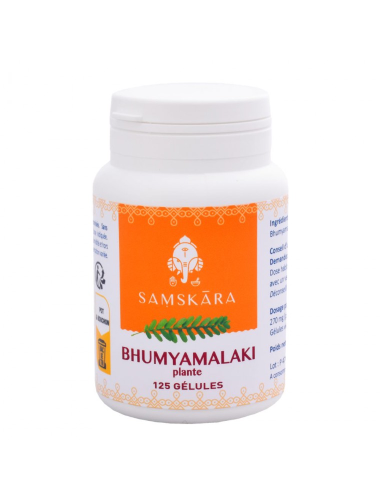 Image principale de la modale pour Bhumyamalaki plante - Digestion et Respiration 125 gélules - Samskara