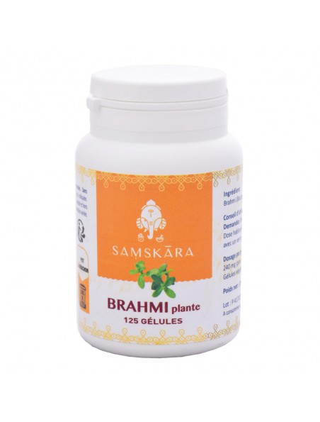 Image principale de Brahmi plante - Mémoire 125 gélules - Samskara