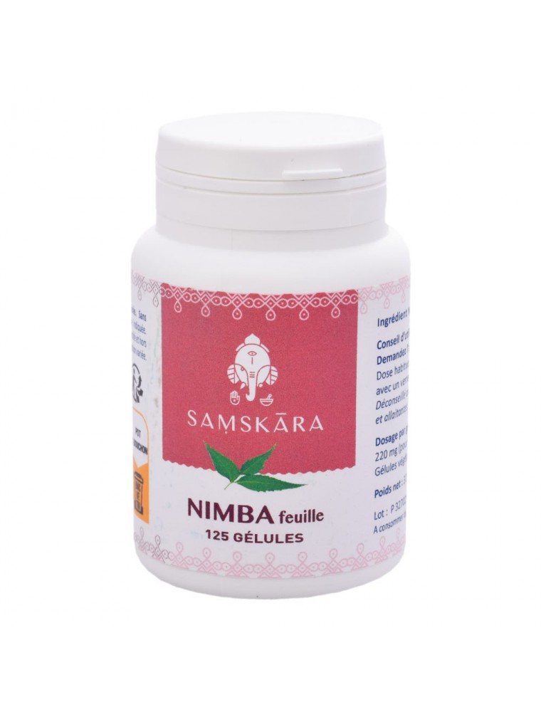 Image principale de la modale pour Nimba feuille - Peau et Glycémie normale 125 gélules - Samskara