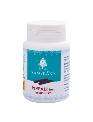 Image de Pippali fruit - Digestion 125 capsules - Samskara depuis Nutritive fibres beneficial for transit and digestion