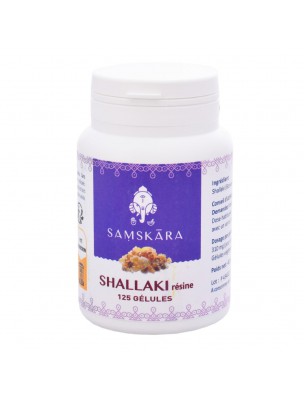 Image de Shallaki résine - Articulations 125 gélules - Samskara depuis Commandez les produits Samskara à l'herboristerie Louis