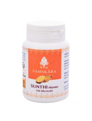 Image de Sunthi rhizome - Digestion 125 gélules - Samskara depuis Commandez les produits Samskara à l'herboristerie Louis