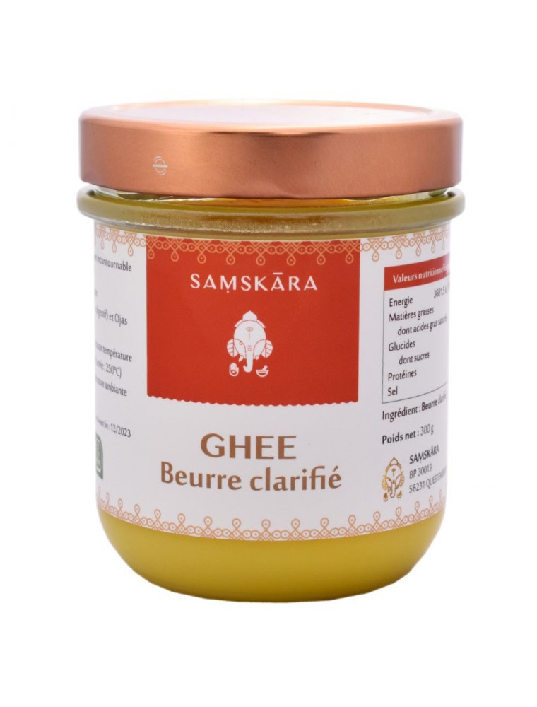 Ghee Bio - beurre clarifié selon l'ancienne recette ayurvédique