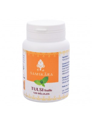 Image de Tulsi feuille - Respiration 125 gélules - Samskara depuis Commandez les produits Samskara à l'herboristerie Louis