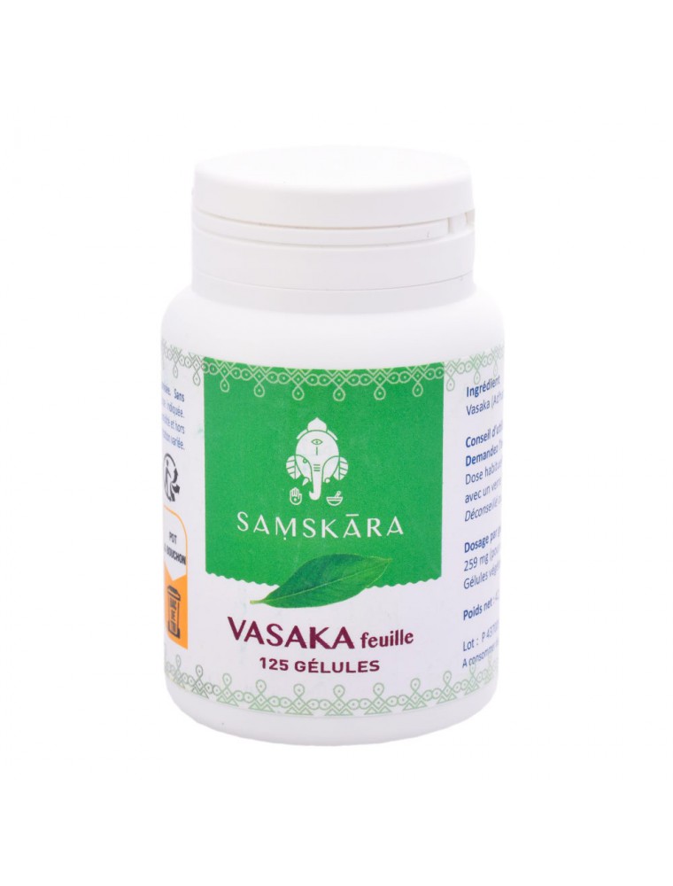 Image principale de la modale pour Vasaka feuille - Respiration 125 gélules - Samskara
