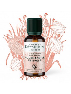 Image de Gourmandise Estivale Bio - Synergy to diffuse 30 ml - De Saint-Hilaire depuis Synergies of relaxing essential oils