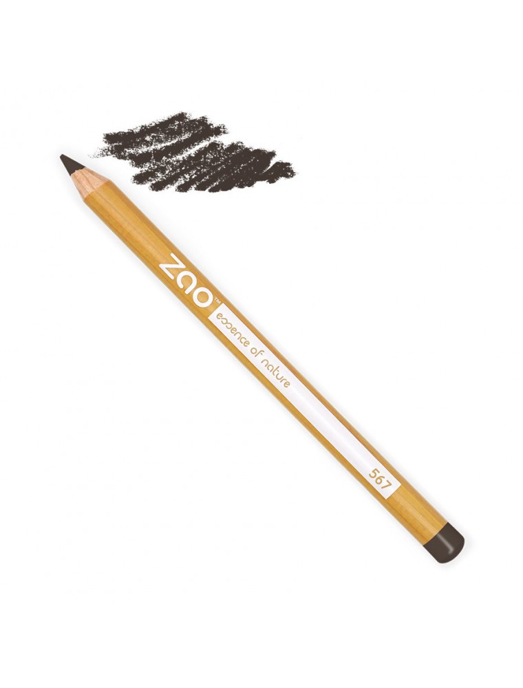 Image principale de la modale pour Crayon Multi-usages Bio - Brun Ebène 567 1,14g - Zao Make-up