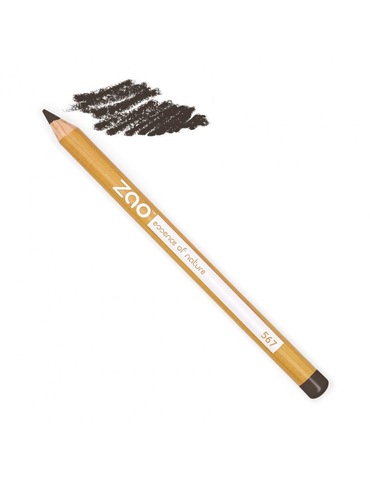 Image principale de la modale pour Crayon Multi-usages Bio - Brun Ebène 567 1,14g - Zao Make-up