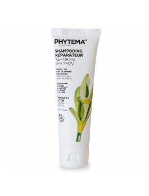 Image 63846 supplémentaire pour Shampoing Réparateur Bio - Cheveux secs Format Voyage 50 ml - Phytema