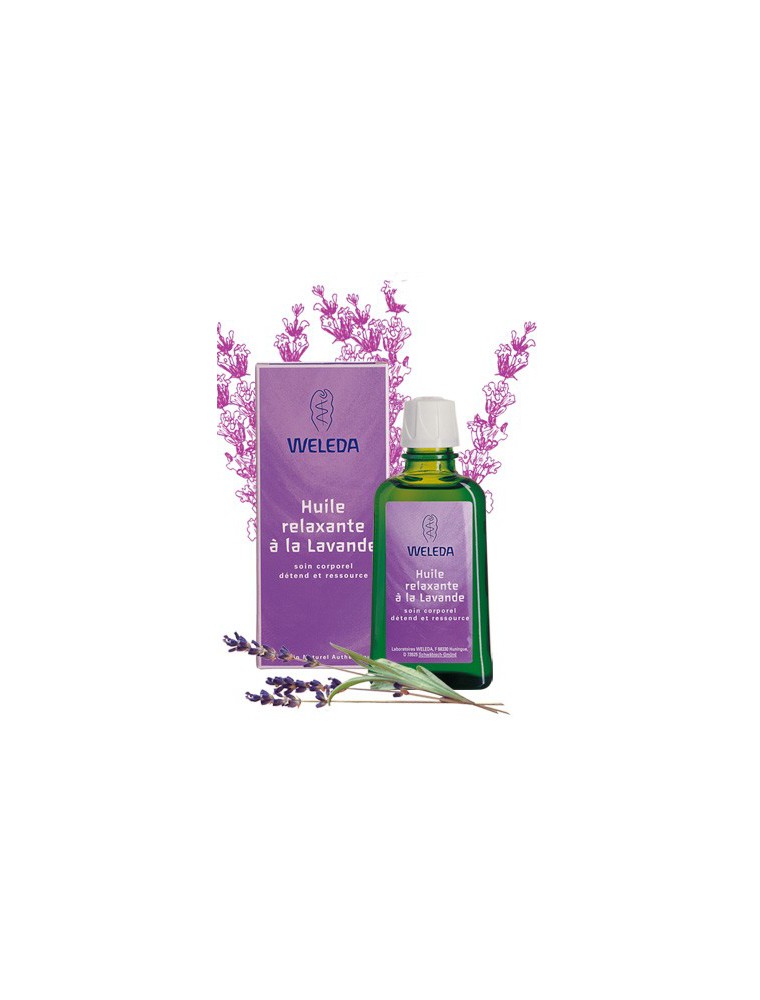 Image principale de la modale pour Huile relaxante à la Lavande - Détend et ressource 100 ml - Weleda