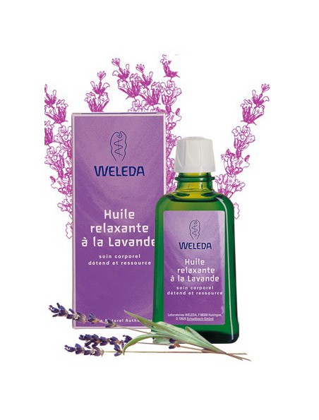 Achetez Huile relaxante à la Lavande - Détend et ressource 100 ml - Weleda à l'herboristerie Louis Image principale de Huile relaxante à la Lavande - Détend et ressource 100 ml - Weleda