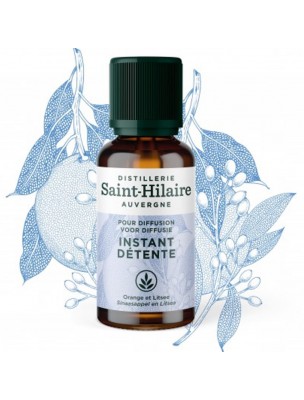 Image de Instant Détente Bio - Synergie à Diffuser 30 ml - De Saint-Hilaire depuis Commandez les produits De Saint-Hilaire à l'herboristerie Louis