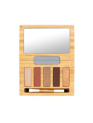 Image de Palette Spicy Chic Bio - Palette de 5 Ombres à Paupières - Zao Make-up depuis Soignez vos yeux avec la phytothérapie - Vente en ligne (2)