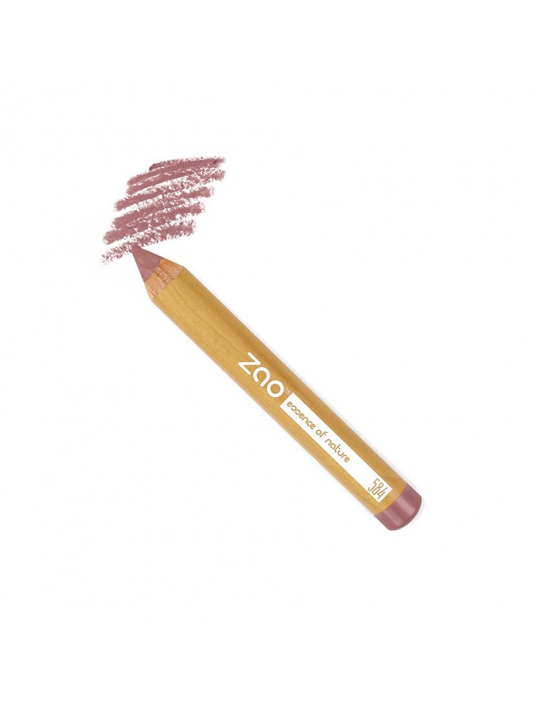 Image principale de la modale pour Crayon Jumbo Yeux et Joues Bio - Bois de Rose 584 2,1 grammes - Zao Make-up