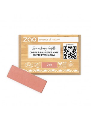 Image de Recharge Ombre à paupières mate Rectangle Bio - Rose Terracotta 219 1,3 grammes - Zao Make-up depuis Achetez les produits Zao Make-up à l'herboristerie Louis (7)