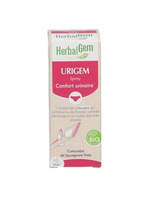 Image de UriGEM GC27 Bio - Confort urinaire en Gemmothérapie Spray de 15 ml - Herbalgem via Eucalyptus radié Bio - Huile essentielle 10 ml - Pranarôm