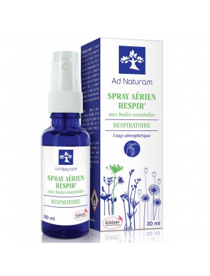 Image de Spray Aérien Respir' Bio - Voies Respiratoires 30 ml - Ad Naturam via Spray Assainissant Fraîcheur Bio - Ad Naturam