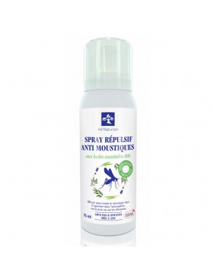 Image de Spray Anti-Moustiques Bio - Répulsif 75 ml - Ad Naturam depuis Sprays à diffuser : votre allié bien-être et santé | 