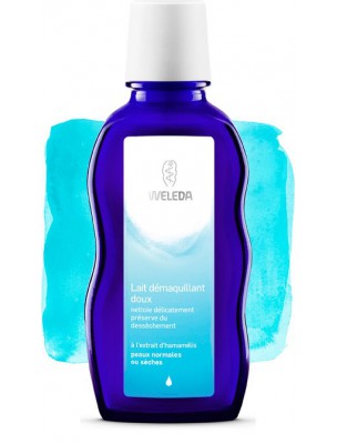 Image de Lait Démaquillant Doux - Nettoie délicatement et en profondeur 100 ml - Weleda via Acheter Lotion Tonique Fraîcheur - Rafraîchit et affine le grain de peau