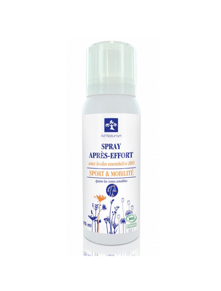 Image principale de la modale pour Spray Après-Effort Bio - Sport et Mobilité 75 ml - Ad Naturam
