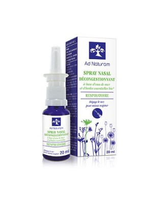 Image de Spray Nasal Décongestionnant - Voies Respiratoires 20 ml - Ad Naturam depuis Sprays à diffuser : votre allié bien-être et santé | 