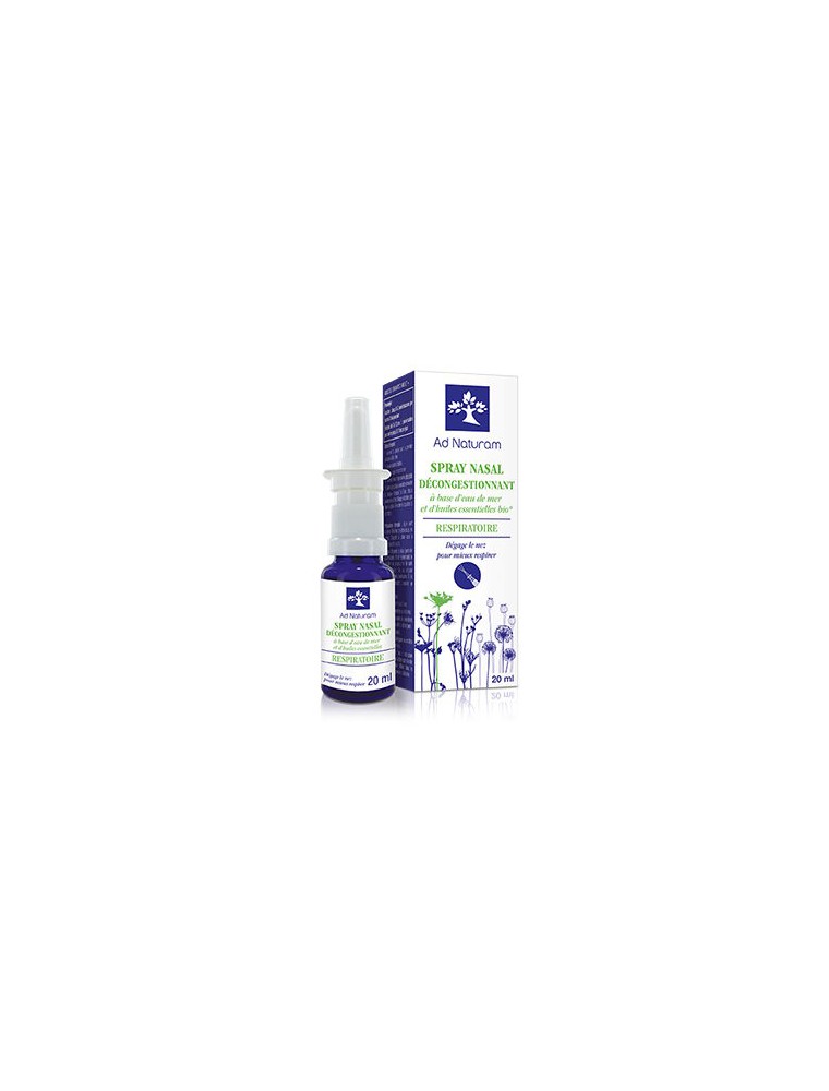 Image principale de la modale pour Spray Nasal Décongestionnant - Voies Respiratoires 20 ml - Ad Naturam