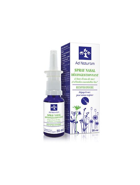 Image principale de Spray Nasal Décongestionnant - Voies Respiratoires 20 ml - Ad Naturam