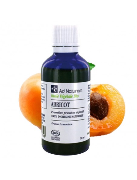 Image principale de Abricot Bio - Huile Végétale de Prunus armeniaca 50 ml - Ad Naturam