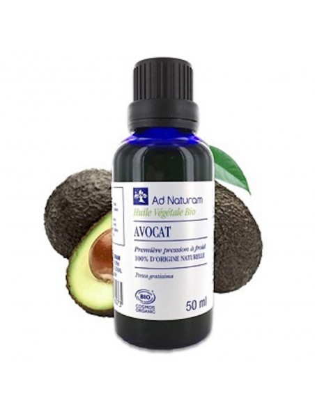 Image principale de Avocat Bio - Huile Végétale de Persea gratissima 50 ml - Ad Naturam